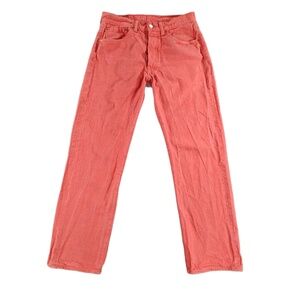 Levi's 501 Straight Leg Jeans Mens W33 L32 100% Cotton Denim Minimalist